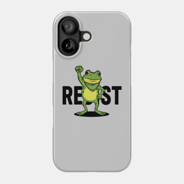 Resist-Frog Phone Case by Creatifly Graphic Tees