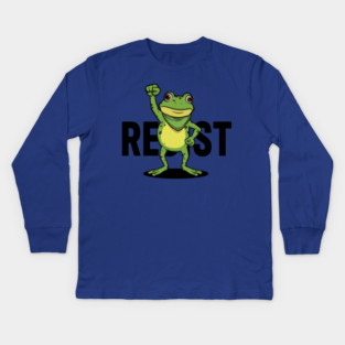 Resist-Frog Kids Long Sleeve T-Shirt