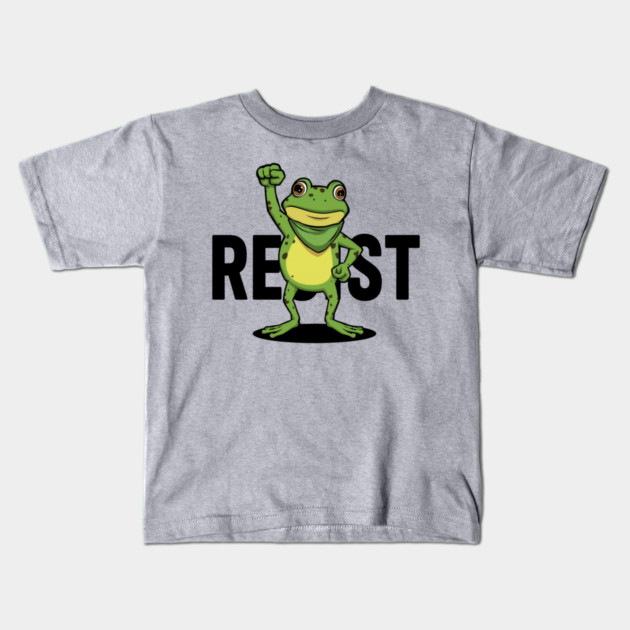 Resist-Frog Kids T-Shirt by Creatifly Graphic Tees