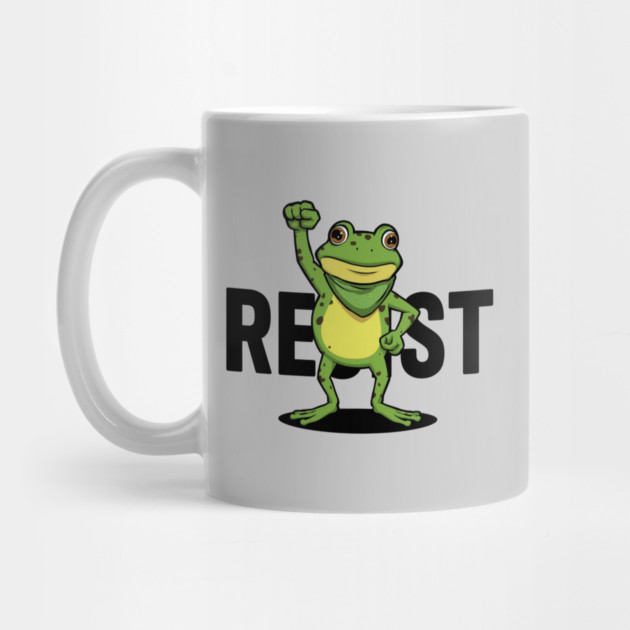 Resist-Frog by Creatifly Graphic Tees