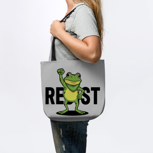 Resist-Frog by Creatifly Graphic Tees