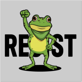 Resist-Frog Posters and Art