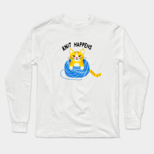knit happens Long Sleeve T-Shirt