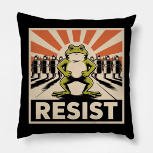 Resist-Frog Pillow