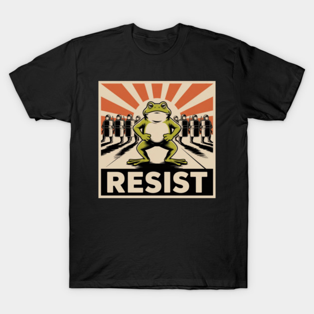 Resist-Frog T-Shirt by Creatifly Graphic Tees
