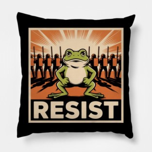 Resist-Frog Pillow