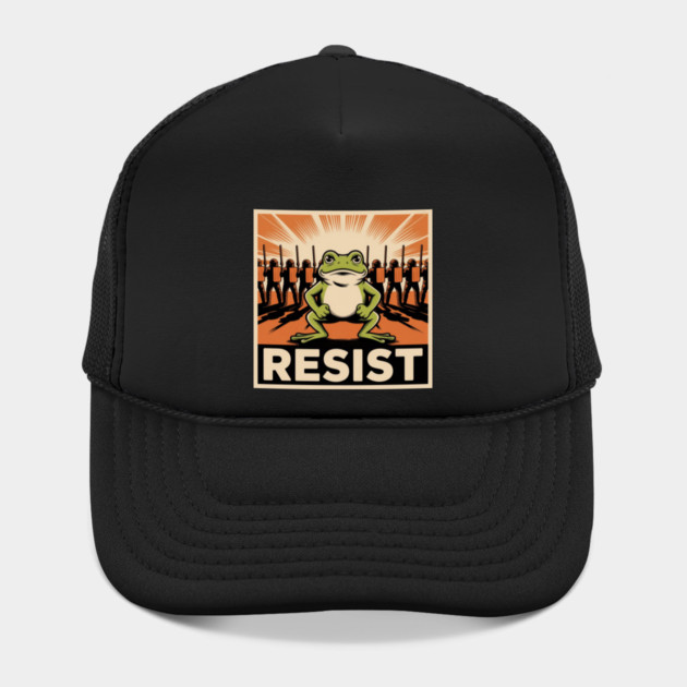 Resist-Frog by Creatifly Graphic Tees
