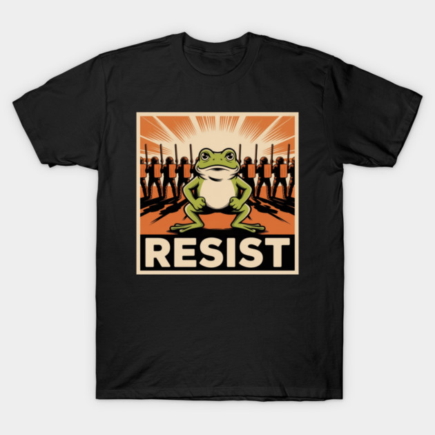 Resist-Frog T-Shirt by Creatifly Graphic Tees