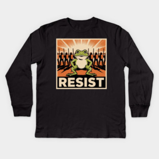 Resist-Frog Kids Long Sleeve T-Shirt