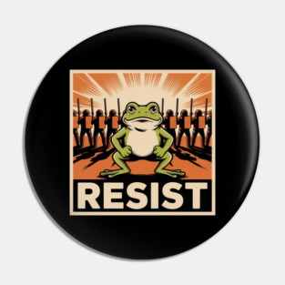 Resist-Frog Pin