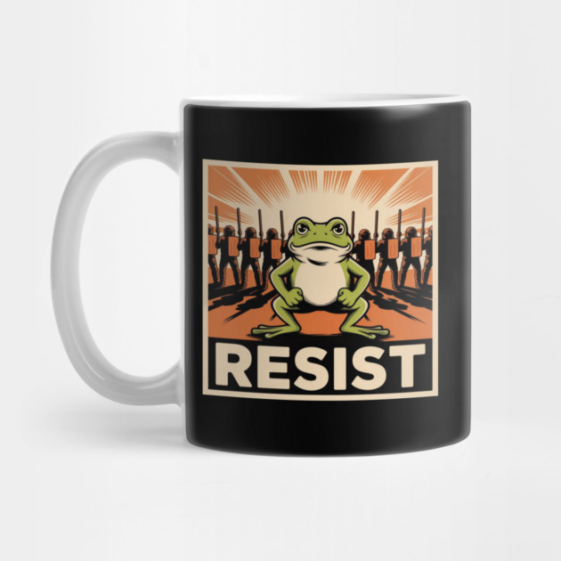 Resist-Frog by Creatifly Graphic Tees