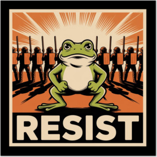 Resist-Frog Posters and Art