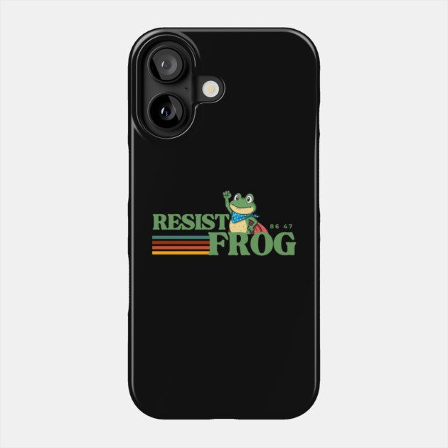 Resist-Frog Phone Case by Creatifly Graphic Tees