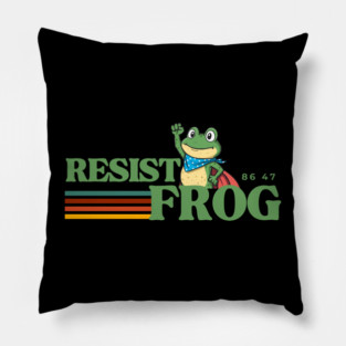 Resist-Frog Pillow