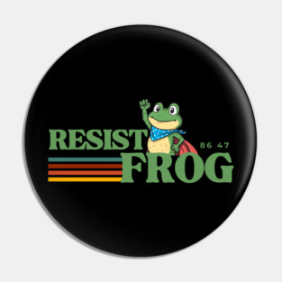 Resist-Frog Pin