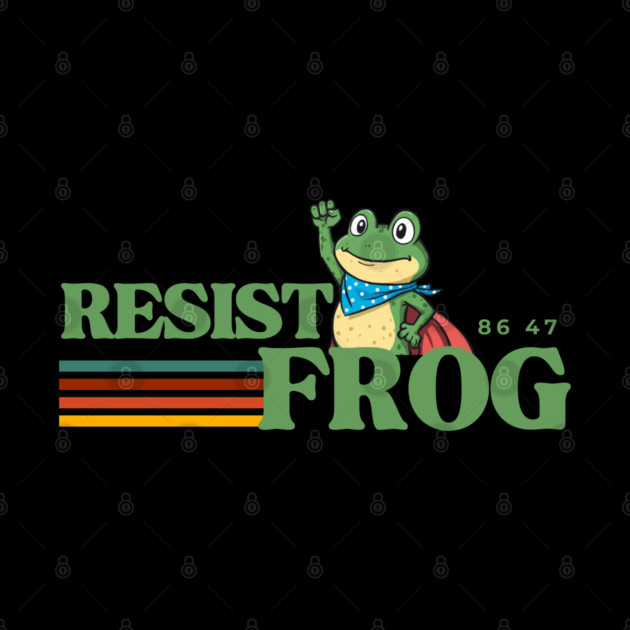 Resist-Frog by Creatifly Graphic Tees
