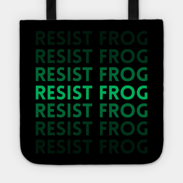 Resist-Frog Tote by Creatifly Graphic Tees