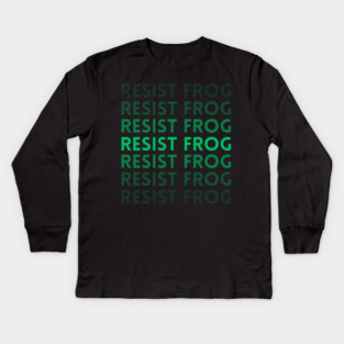 Resist-Frog Kids Long Sleeve T-Shirt