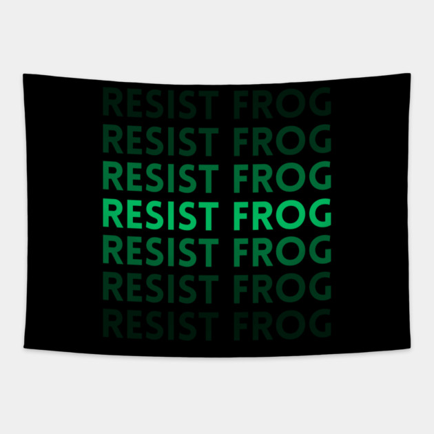 Resist-Frog Tapestry by Creatifly Graphic Tees