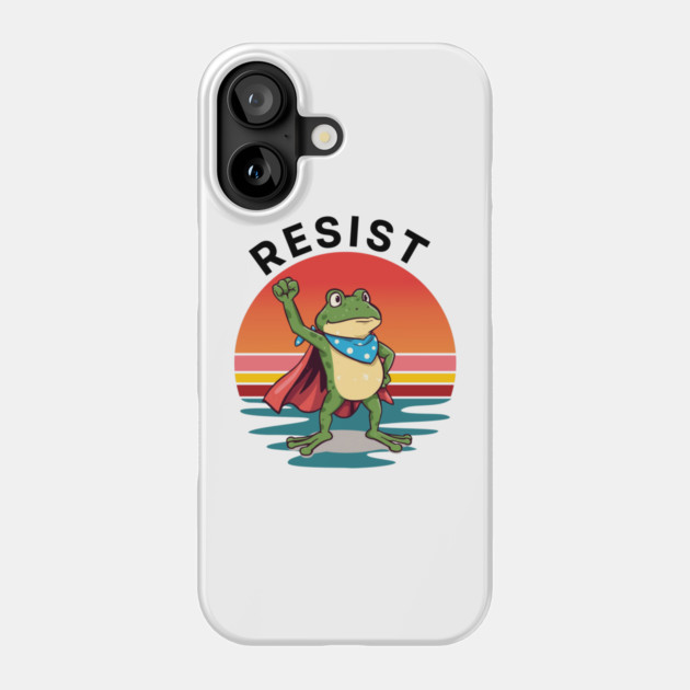Resist-Frog Phone Case by Creatifly Graphic Tees