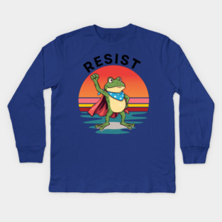 Resist-Frog Kids Long Sleeve T-Shirt