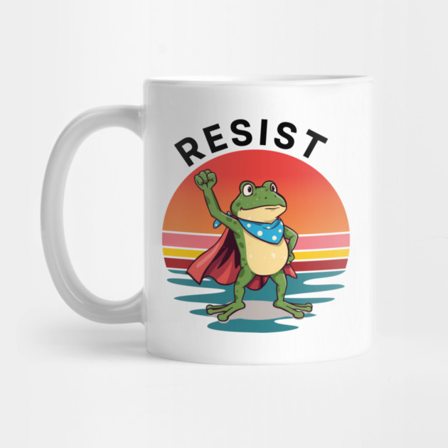 Resist-Frog by Creatifly Graphic Tees