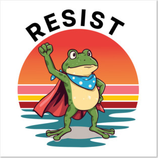 Resist-Frog Posters and Art