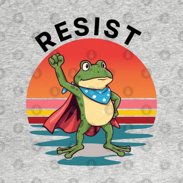 Resist-Frog by Creatifly Graphic Tees