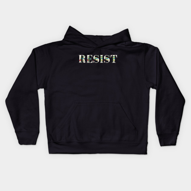 Resist-Frog Kids Hoodie by Creatifly Graphic Tees