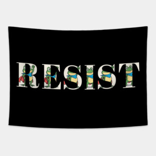 Resist-Frog Tapestry