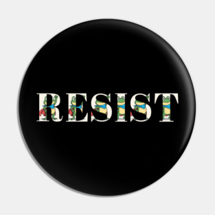 Resist-Frog Pin