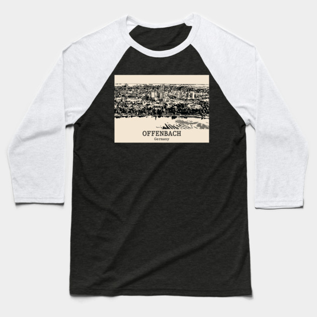 Offenbach - Germany Baseball T-Shirt by Lakeric