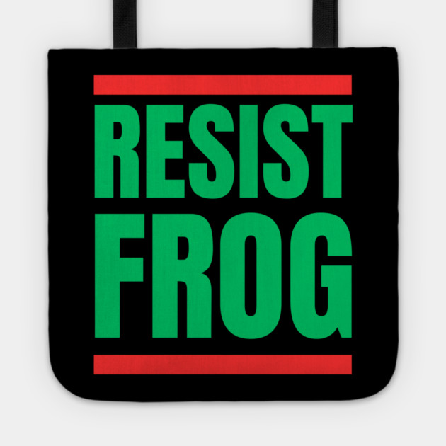Resist-Frog Tote by Creatifly Graphic Tees