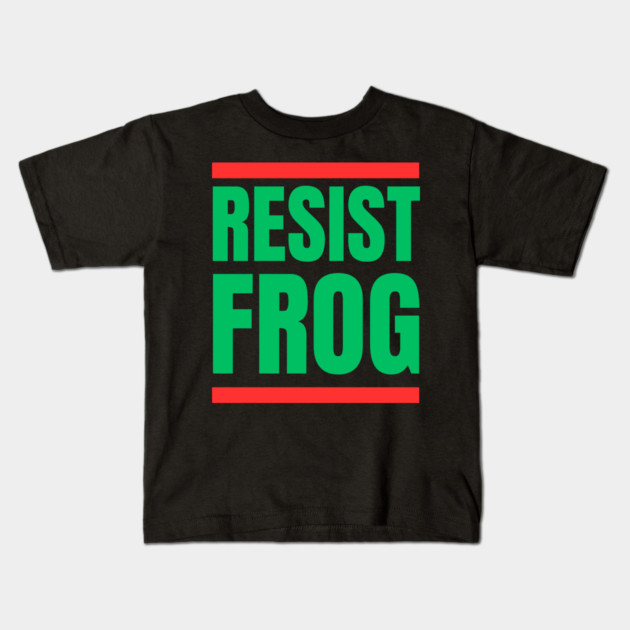 Resist-Frog Kids T-Shirt by Creatifly Graphic Tees
