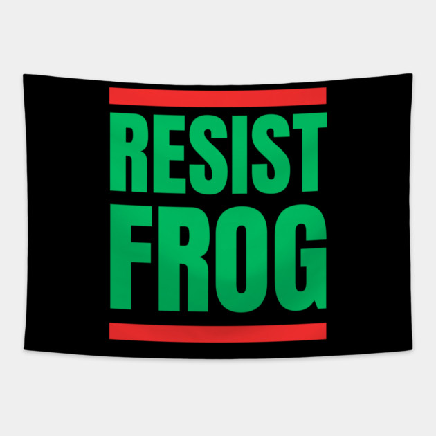Resist-Frog Tapestry by Creatifly Graphic Tees