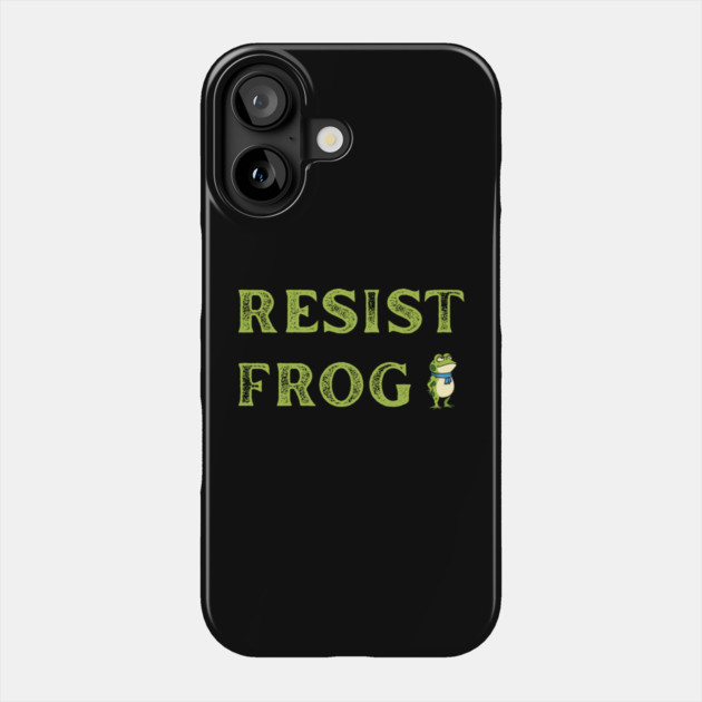 Resist-Frog Phone Case by Creatifly Graphic Tees
