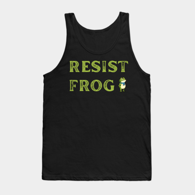 Resist-Frog Tank Top by Creatifly Graphic Tees
