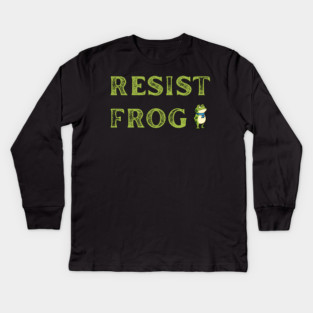 Resist-Frog Kids Long Sleeve T-Shirt
