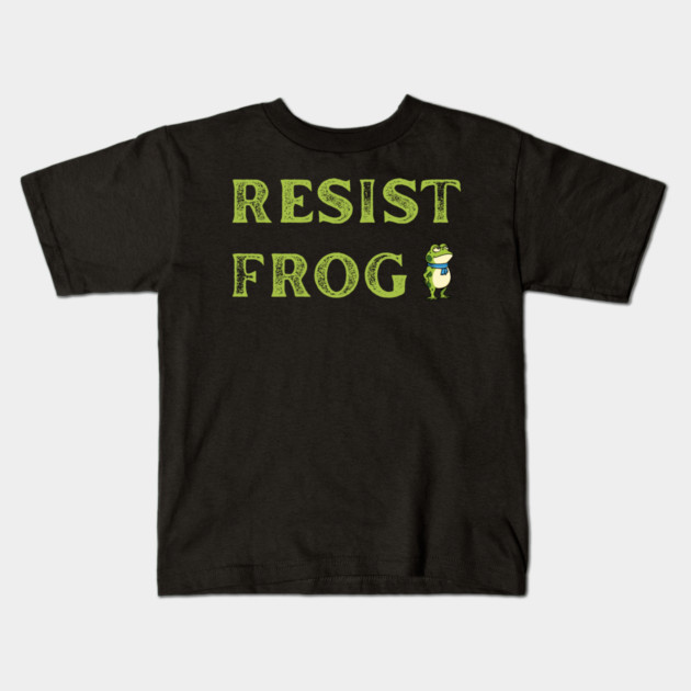 Resist-Frog Kids T-Shirt by Creatifly Graphic Tees