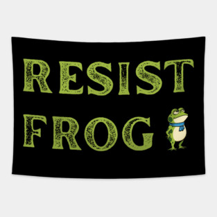 Resist-Frog Tapestry