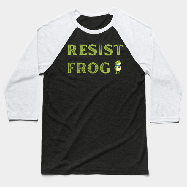 Resist-Frog Baseball T-Shirt by Creatifly Graphic Tees