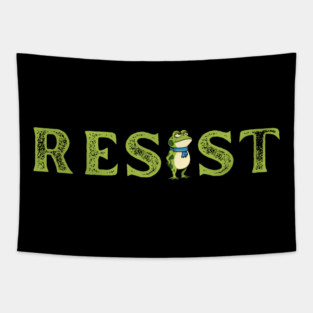 Resist-Frog Tapestry