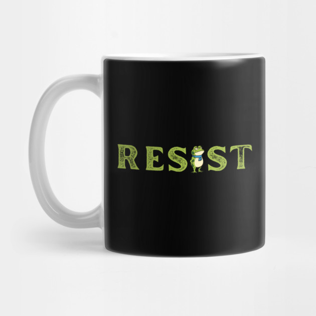 Resist-Frog by Creatifly Graphic Tees