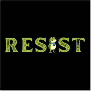 Resist-Frog Posters and Art