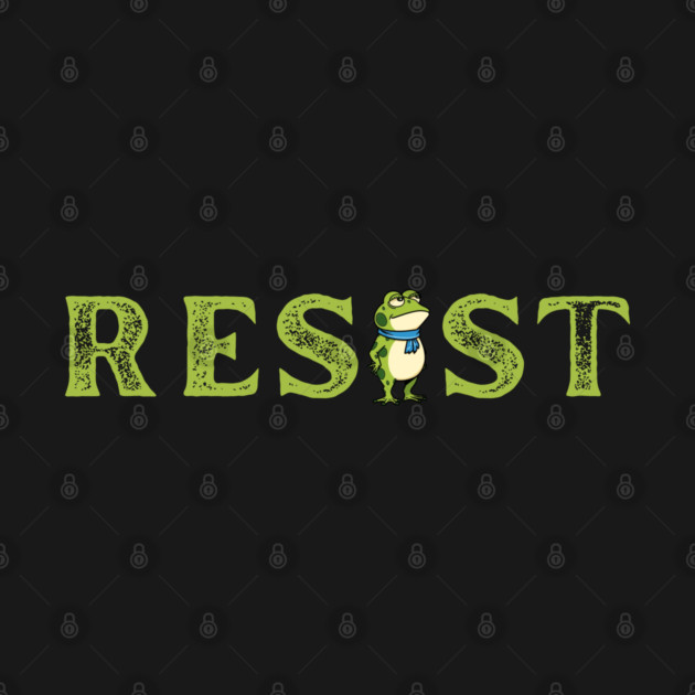 Resist-Frog by Creatifly Graphic Tees