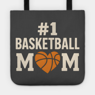 #1 Basketball Mom T-Shirt | Funny Sports Gift for Moms & Fans Tote