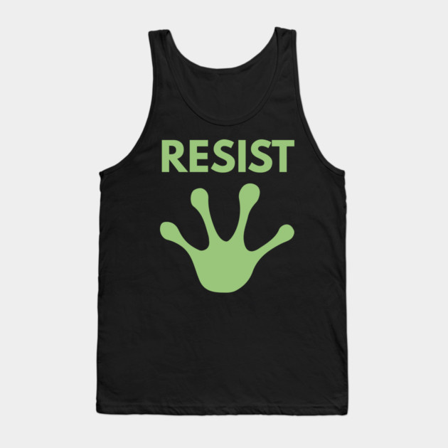 Resist-Frog Tank Top by Creatifly Graphic Tees