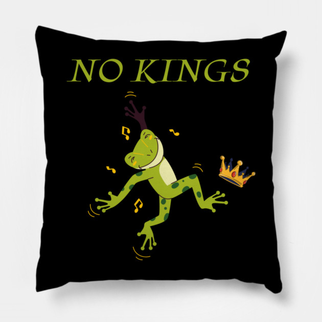Resist-Frog Pillow by Creatifly Graphic Tees