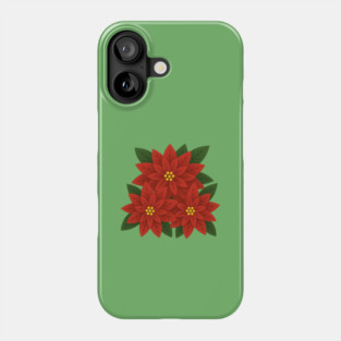 Poinsettia Bouquet – Festive Christmas Floral Phone Case