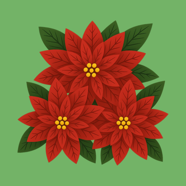 Poinsettia Bouquet – Festive Christmas Floral by DonWillisJrArt